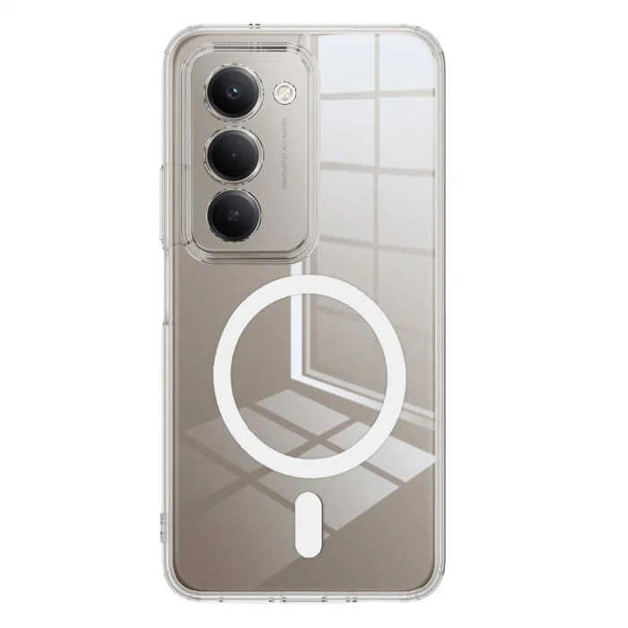 BUĞZ Xiaomi Redmi 15 4g Combo Sert Şeffaf Magsafe Kapak - Şeffaf