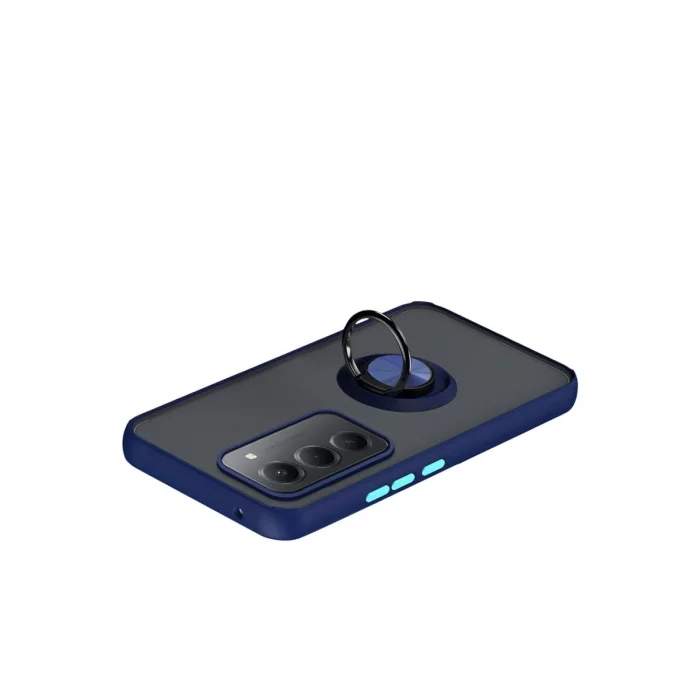 BUĞZ Xiaomi Redmi 15 4g Montreal Yüzüklü Silikon Kapak - Lacivert