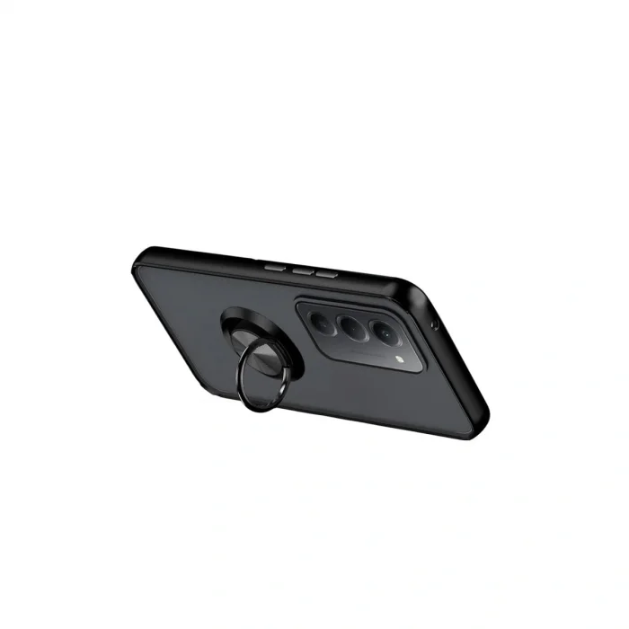 BUĞZ Xiaomi Redmi 15 4g Montreal Yüzüklü Silikon Kapak - Siyah