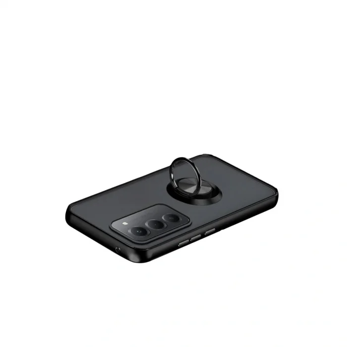 BUĞZ Xiaomi Redmi 15 4g Montreal Yüzüklü Silikon Kapak - Siyah