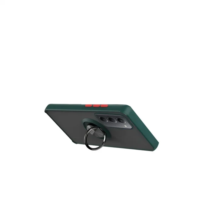 BUĞZ Xiaomi Redmi 15 4g Montreal Yüzüklü Silikon Kapak - Yeşil