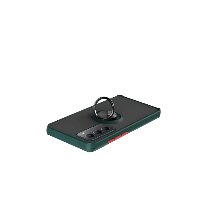 BUĞZ Xiaomi Redmi 15 4g Montreal Yüzüklü Silikon Kapak - Yeşil
