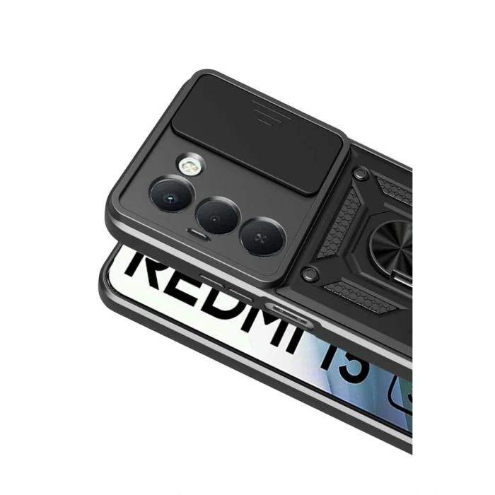 BUĞZ Xiaomi Redmi 15 4g Pars Lens Yüzüklü Silikon - Siyah