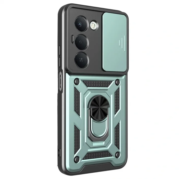 BUĞZ Xiaomi Redmi 15 4g Pars Lens Yüzüklü Silikon - Yeşil