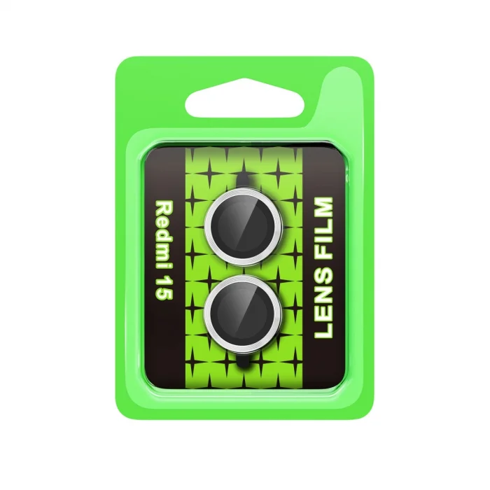 BUĞZ Xiaomi Redmi 15 4g Raze Metal Kamera Lens - Gümüş