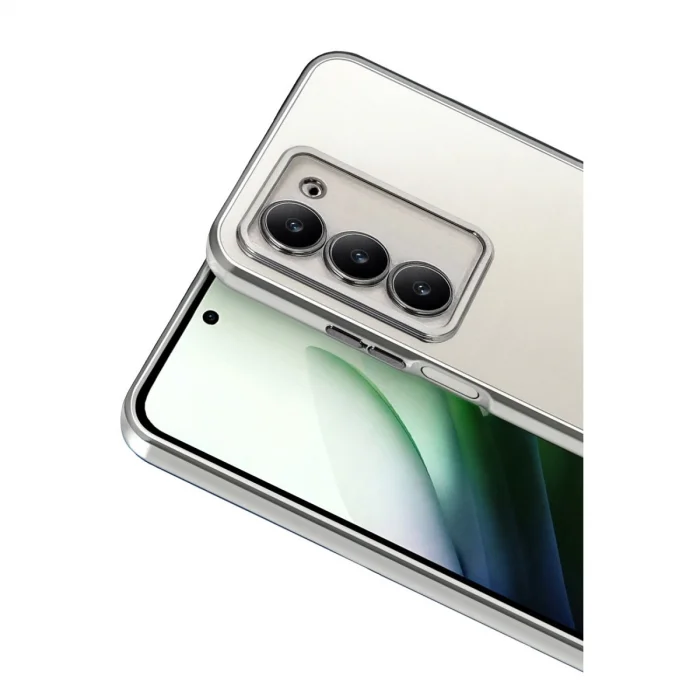 BUĞZ Xiaomi Redmi 15 4g Razer Lensli Silikon - Gümüş