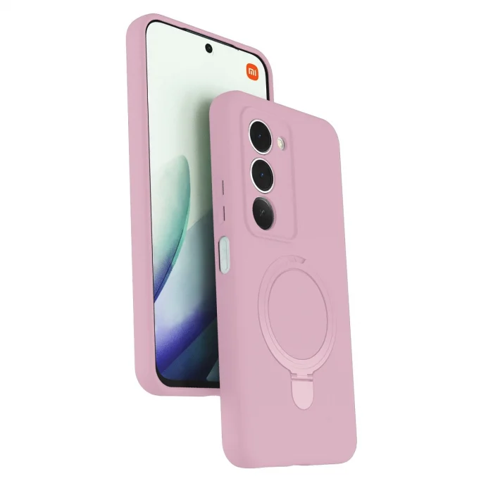 BUĞZ Xiaomi Redmi 15 4g Regal Magsafe Standlı Kapak - Açık Pembe