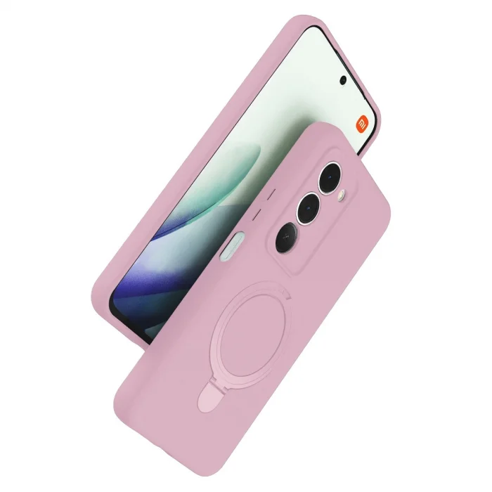 BUĞZ Xiaomi Redmi 15 4g Regal Magsafe Standlı Kapak - Açık Pembe