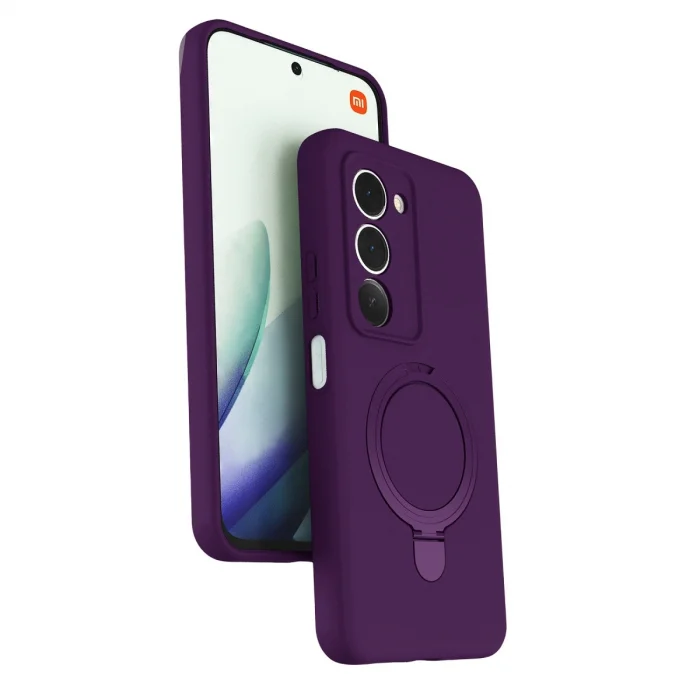 BUĞZ Xiaomi Redmi 15 4g Regal Magsafe Standlı Kapak - Derin Mor