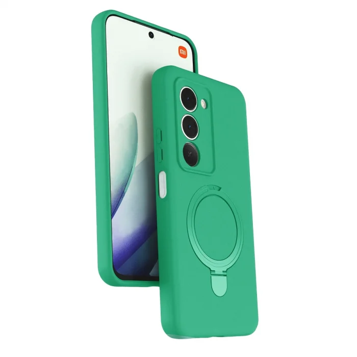 BUĞZ Xiaomi Redmi 15 4g Regal Magsafe Standlı Kapak - Yeşil