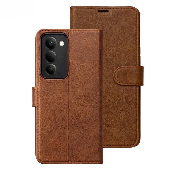 BUĞZ Xiaomi Redmi 15 5g Trend S Plus Kapaklı Kılıf - Taba