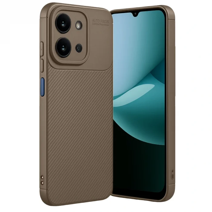 BUĞZ Xiaomi Redmi 15c 4g Auto Focus Karbon Kapak - Kahverengi