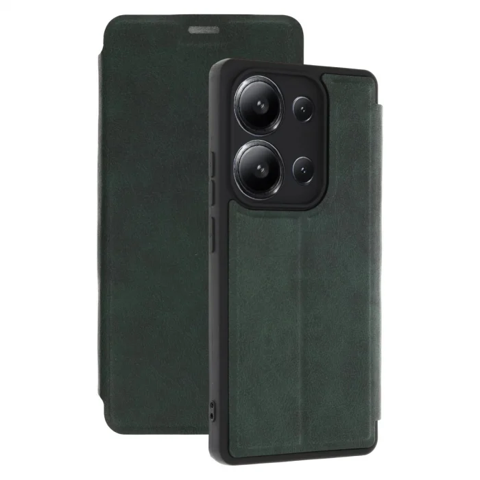 BUĞZ Xiaomi Redmi 15c 4g Flip Cover - Yeşil