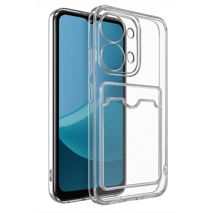 BUĞZ Xiaomi Redmi 15c 4g Kılıf Kart Şeffaf Silikon - Şeffaf