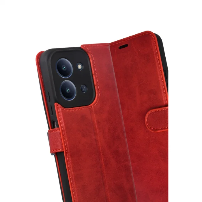 BUĞZ Xiaomi Redmi 15c 4g Trend S Plus Kapaklı Kılıf - Kırmızı