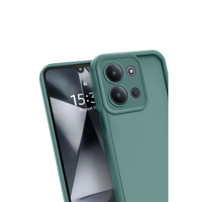 BUĞZ Xiaomi Redmi 15c 4g Viera Silikon - Koyu Yeşil
