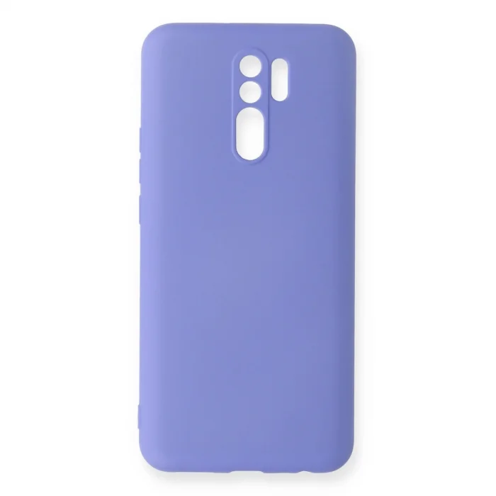 BUĞZ Xiaomi Redmi 9 Kılıf Nano İçi Kadife Silikon - Lila