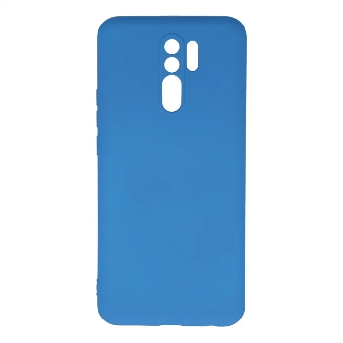 BUĞZ Xiaomi Redmi 9 Kılıf Nano İçi Kadife Silikon - Mavi
