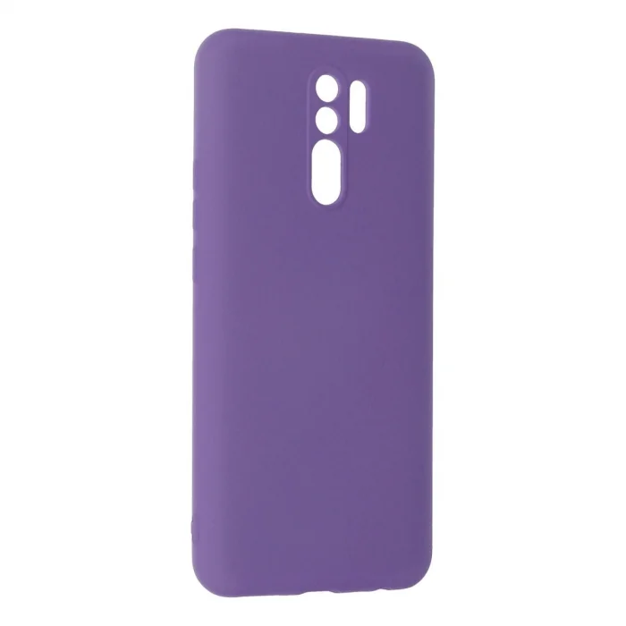BUĞZ Xiaomi Redmi 9 Kılıf Nano İçi Kadife Silikon - Mor