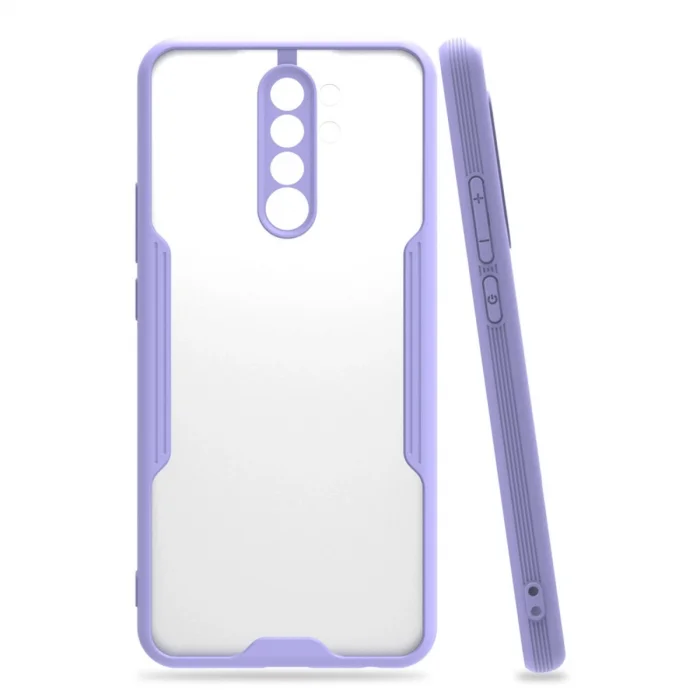 BUĞZ Xiaomi Redmi 9 Kılıf Platin Silikon - Lila