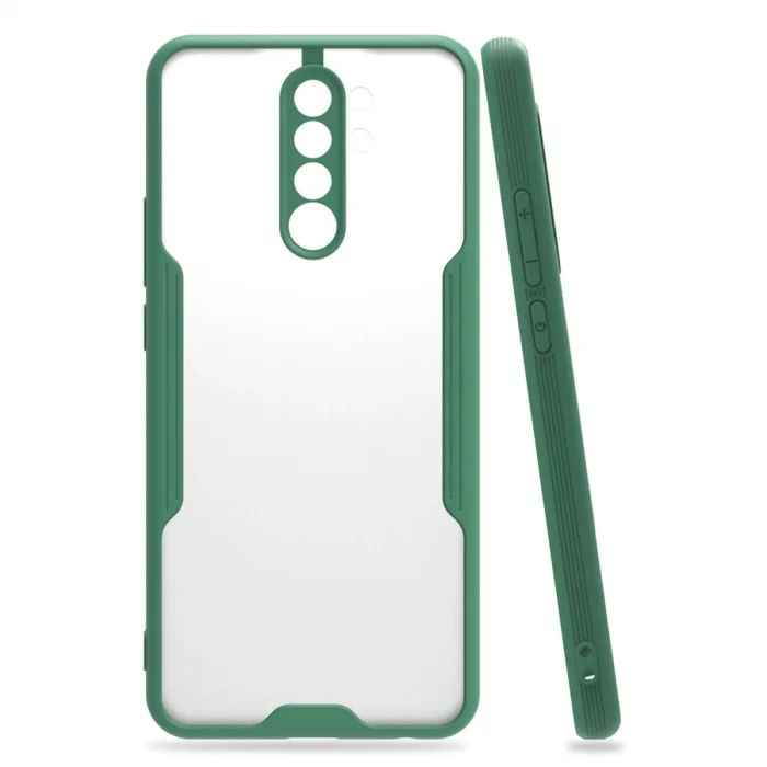 BUĞZ Xiaomi Redmi 9 Kılıf Platin Silikon - Yeşil