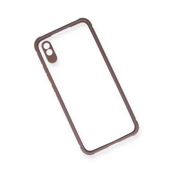 BUĞZ Xiaomi Redmi 9a Kılıf Miami Şeffaf Silikon - Açık Mor