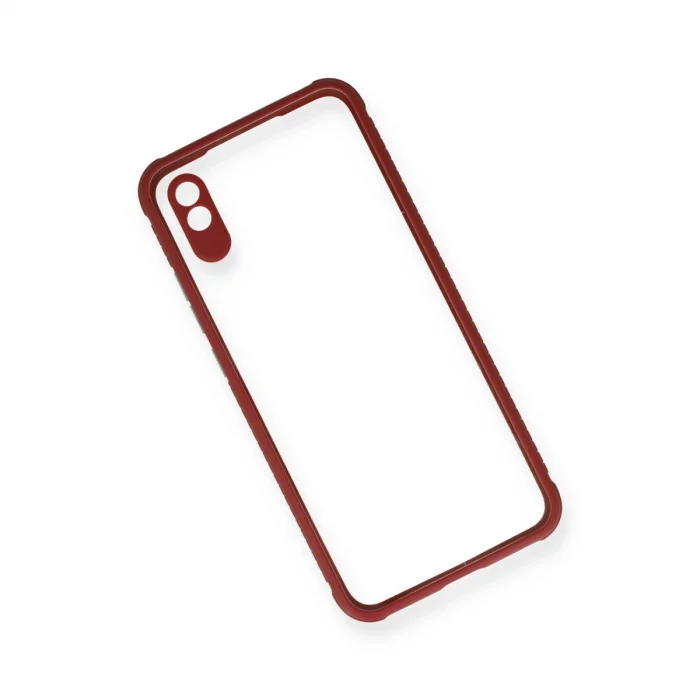 BUĞZ Xiaomi Redmi 9a Kılıf Miami Şeffaf Silikon - Fuşya