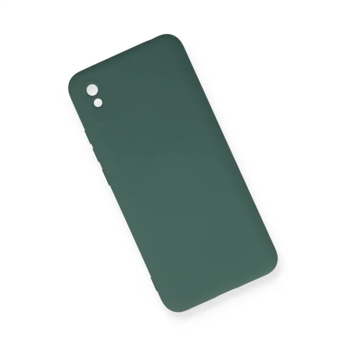 BUĞZ Xiaomi Redmi 9a Kılıf Nano İçi Kadife Silikon - Koyu Yeşil