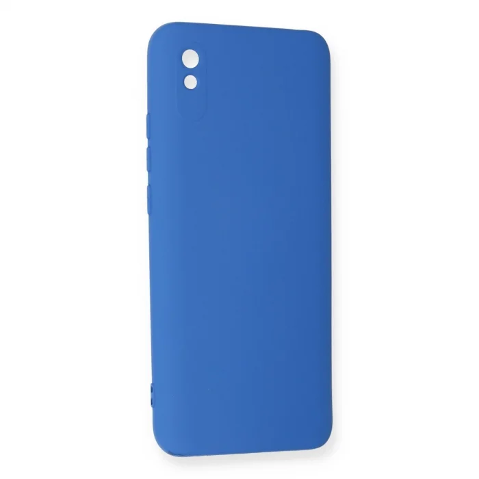 BUĞZ Xiaomi Redmi 9a Kılıf Nano İçi Kadife Silikon - Mavi