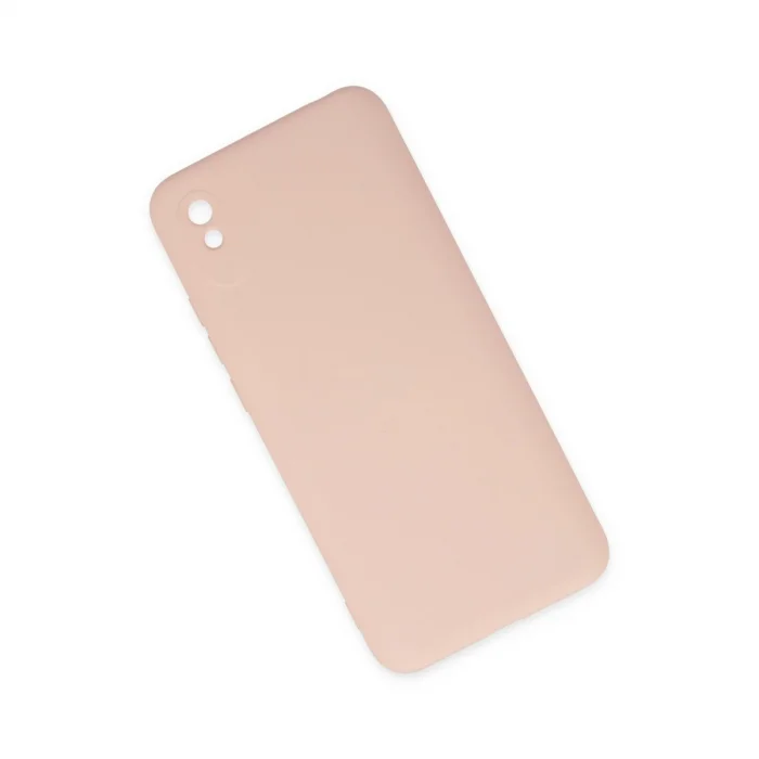 BUĞZ Xiaomi Redmi 9a Kılıf Nano İçi Kadife Silikon - Pudra