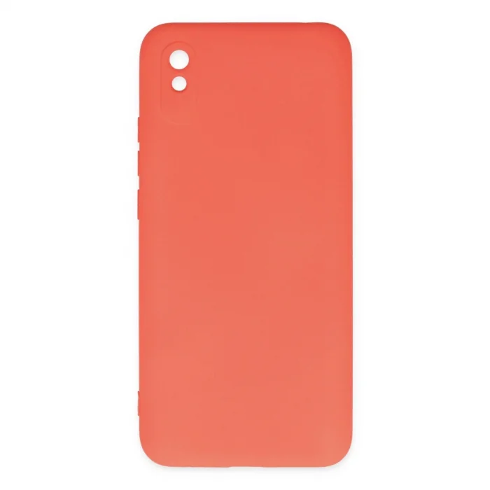 BUĞZ Xiaomi Redmi 9a Kılıf Nano İçi Kadife Silikon - Turuncu