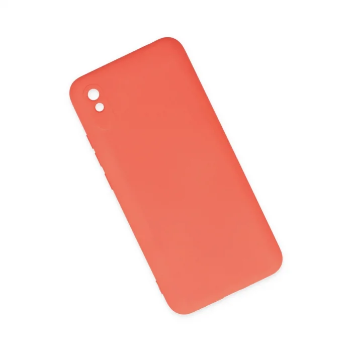 BUĞZ Xiaomi Redmi 9a Kılıf Nano İçi Kadife Silikon - Turuncu