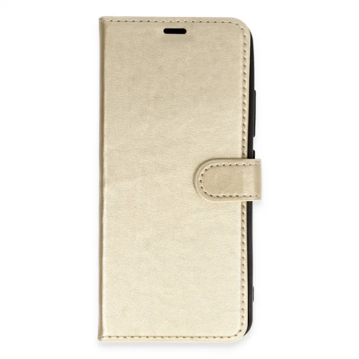 BUĞZ Xiaomi Redmi 9a Kılıf Trend S Plus Kapaklı Kılıf - Gold