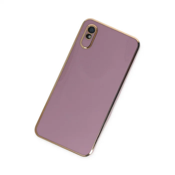 BUĞZ Xiaomi Redmi 9a Kılıf Volet Silikon - Mor