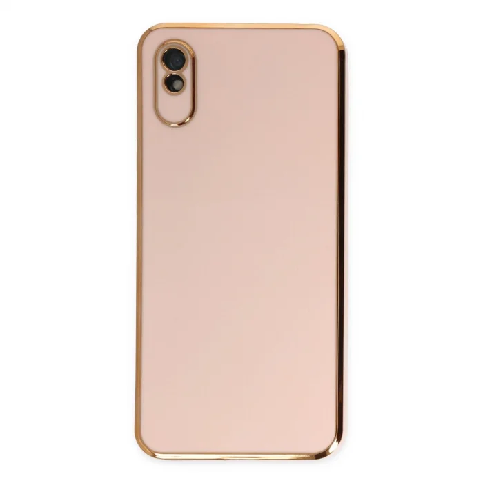 BUĞZ Xiaomi Redmi 9a Kılıf Volet Silikon - Pembe