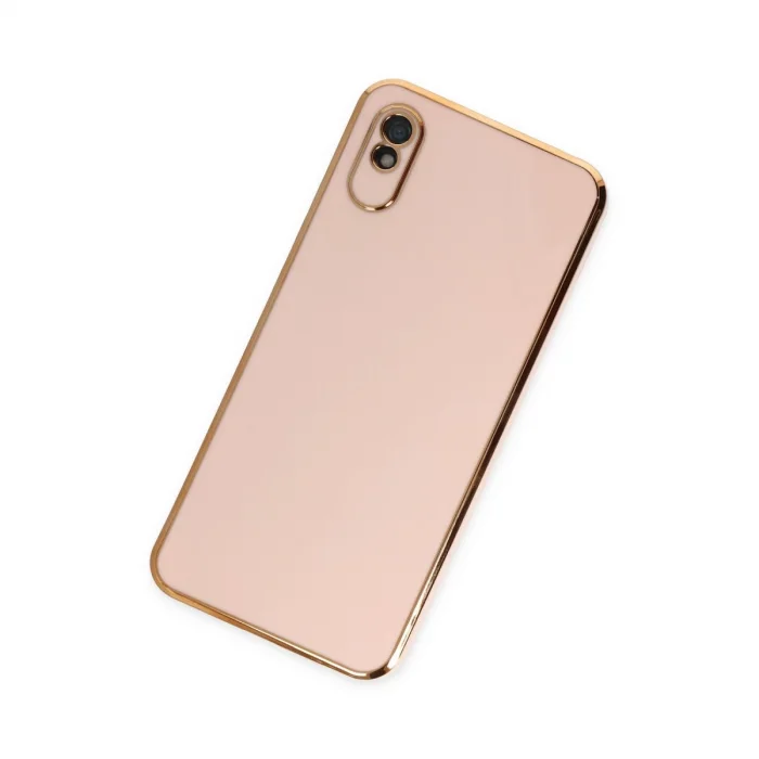 BUĞZ Xiaomi Redmi 9a Kılıf Volet Silikon - Pembe