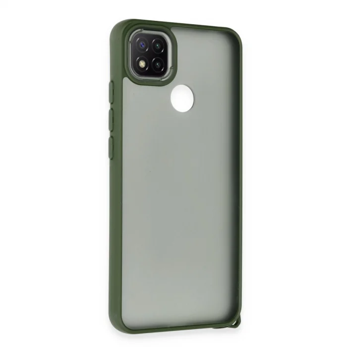 BUĞZ Xiaomi Redmi 9c Kılıf Elegant Kapak - Yeşil