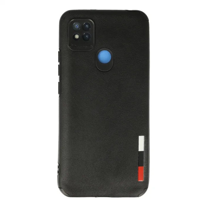 BUĞZ Xiaomi Redmi 9c Kılıf Loop Deri Silikon - Siyah