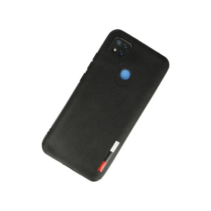 BUĞZ Xiaomi Redmi 9c Kılıf Loop Deri Silikon - Siyah