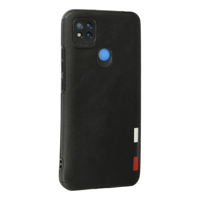 BUĞZ Xiaomi Redmi 9c Kılıf Loop Deri Silikon - Siyah