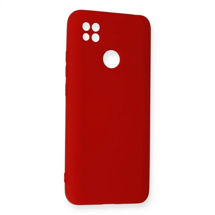 BUĞZ Xiaomi Redmi 9c Kılıf Nano İçi Kadife Silikon - Kırmızı