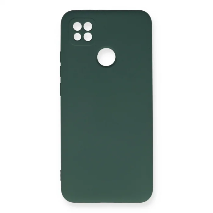 BUĞZ Xiaomi Redmi 9c Kılıf Nano İçi Kadife Silikon - Koyu Yeşil