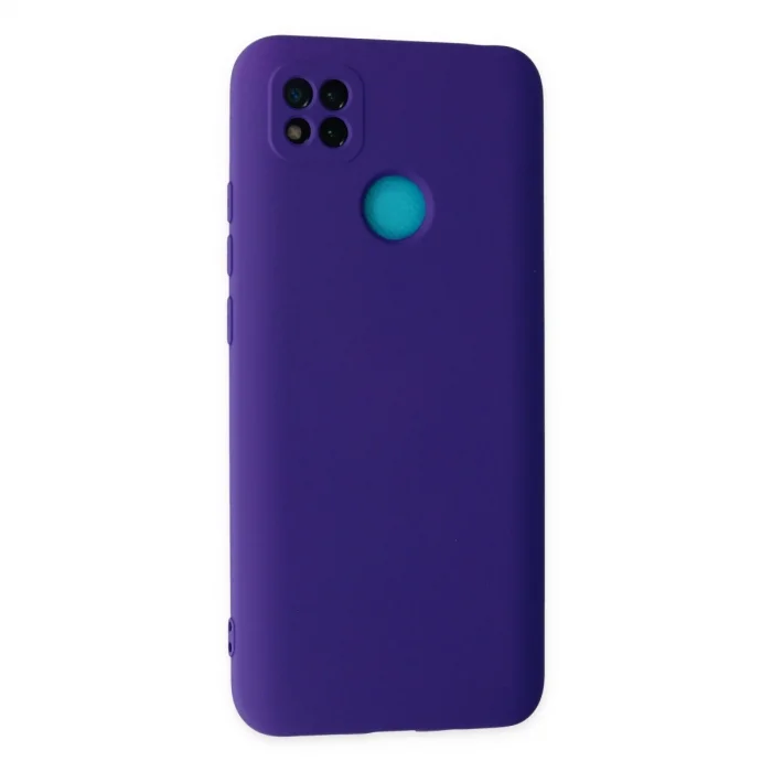BUĞZ Xiaomi Redmi 9c Kılıf Nano İçi Kadife Silikon - Mor