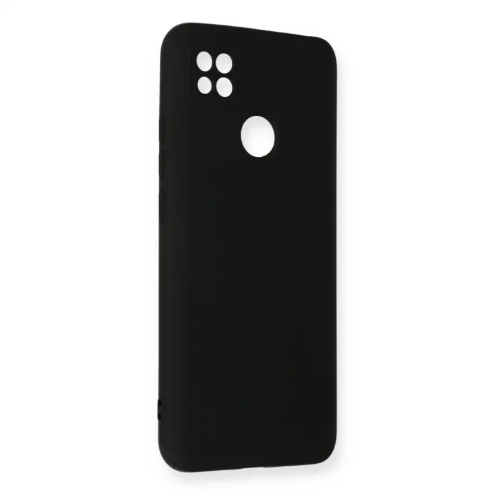 BUĞZ Xiaomi Redmi 9c Kılıf Nano İçi Kadife Silikon - Siyah