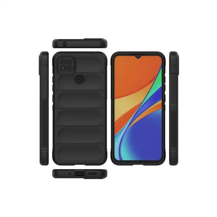BUĞZ Xiaomi Redmi 9c Kılıf Optimum Silikon - Siyah