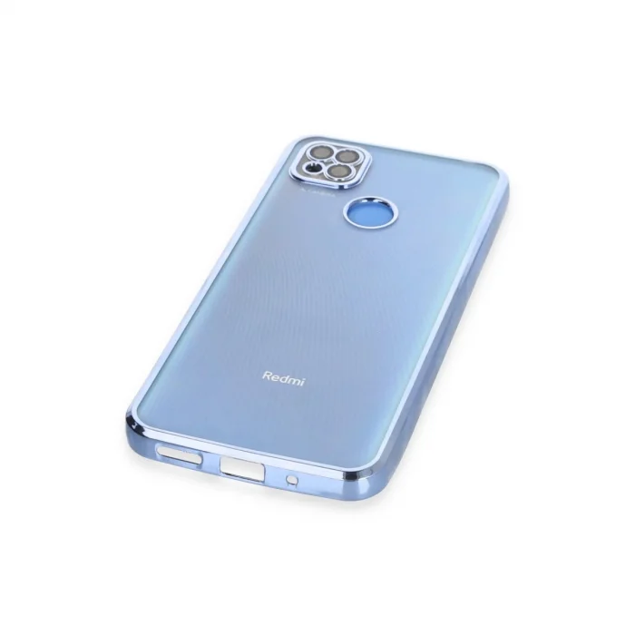 BUĞZ Xiaomi Redmi 9c Kılıf Razer Lensli Silikon - Açık Mavi