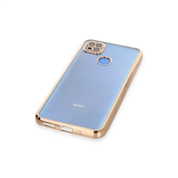 BUĞZ Xiaomi Redmi 9c Kılıf Razer Lensli Silikon - Gold