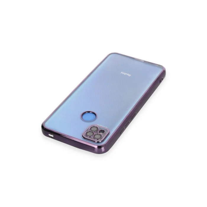 BUĞZ Xiaomi Redmi 9c Kılıf Razer Lensli Silikon - Mor