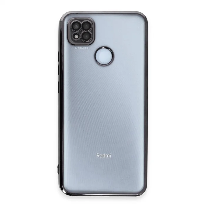 BUĞZ Xiaomi Redmi 9c Kılıf Razer Lensli Silikon - Siyah