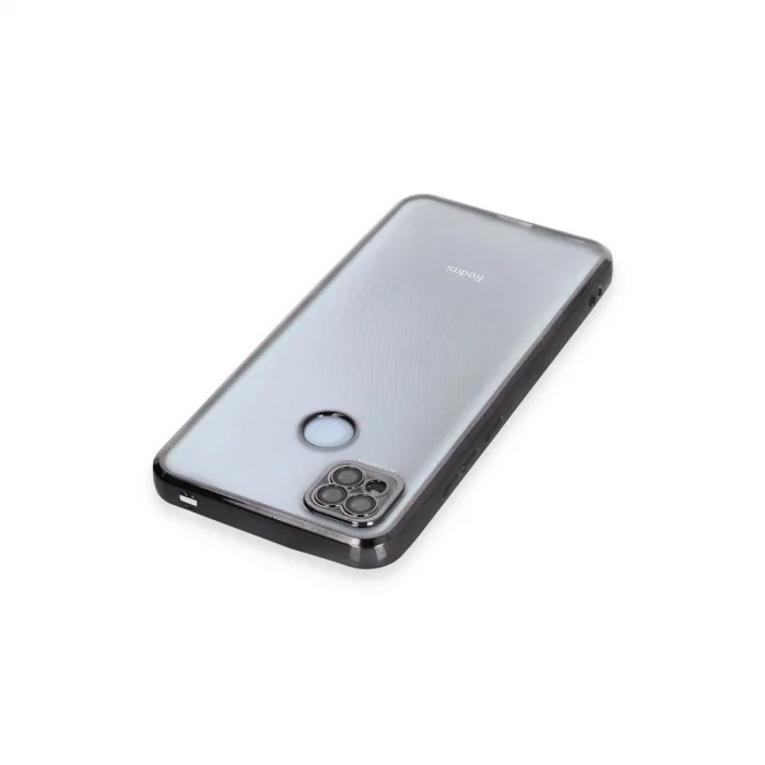 BUĞZ Xiaomi Redmi 9c Kılıf Razer Lensli Silikon - Siyah